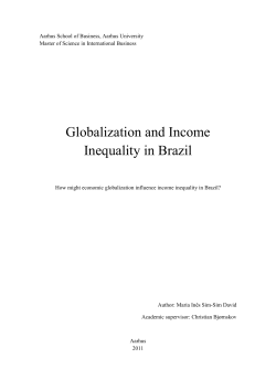 Globalization and Income Inequality in Brazil