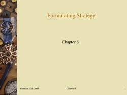 Formulating Strategy