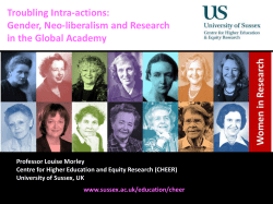 Troubling Intra-Actions: Gender, Neo