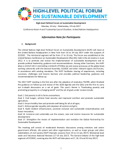 Information Note for Participants
