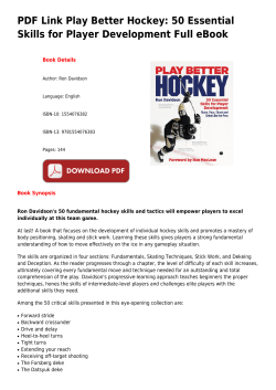PDF Link Play Better Hockey: 50 Essential Skills