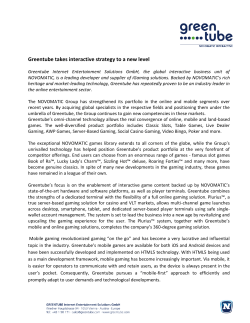 Greentube takes interactive strategy to a new level