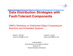Data Distribution Strategies with Fault-Tolerant Components