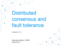 Distributed consensus and fault tolerance - part 2