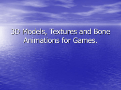 3-d Models, Textures and Bone Animations for Games.