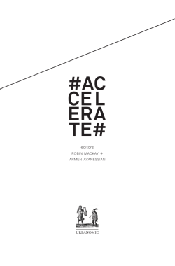 ACCELERATE - Urbanomic