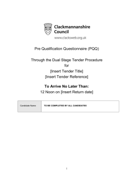 Guidance Notes for Completion of Qualification