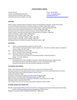 curriculum vitae - Carleton College