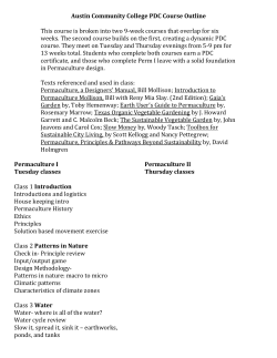 Austin Community College PDC Course Outline
