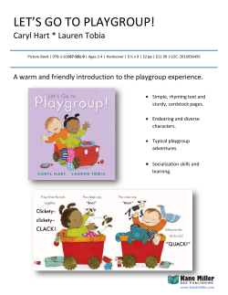 Let`s Go to Playgroup PI sheet