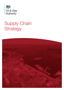 Supply Chain Strategy - Oil and Gas Authority
