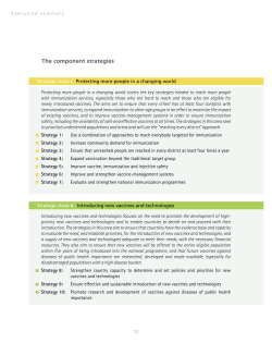 The component strategies - World Health Organization