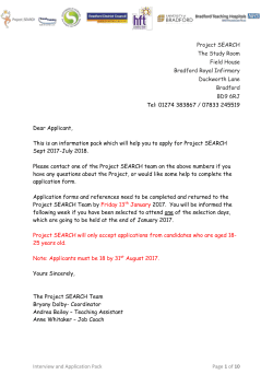 Click Here - Project SEARCH Bradford