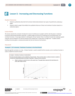 Grade 8 Mathematics Module 6, Topic A, Lesson 5