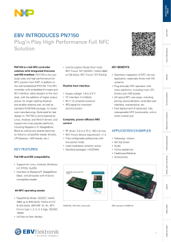 EBV INTRODUCES PN7150 Plug`n Play High Performance Full