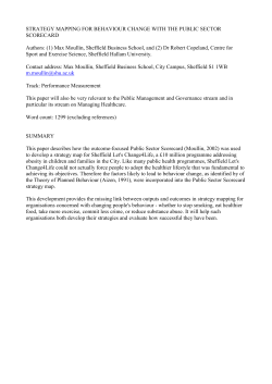 Strategy Mapping for Behaviour Change with the Public Sector