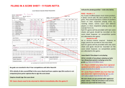 filling in a score sheet &ndash; 9 years netta