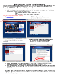 ihsa coaching certification web page