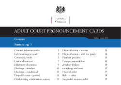 Adult Court Pronouncement Cards