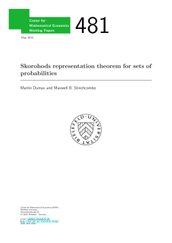 Skorohods representation theorem for sets of probabilities
