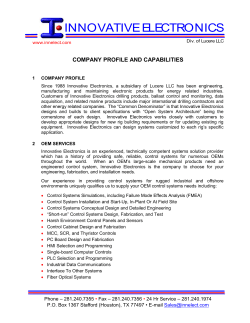 company profile and capabilities