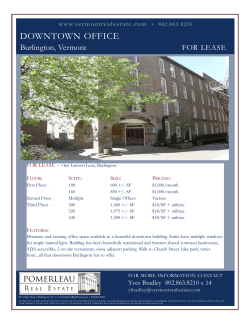 One Lawson Lane Tear_Pomerleau Sell Sheet EssexCenterRd.qxd