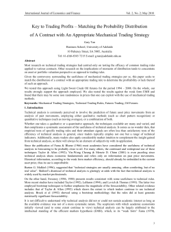 Key to Trading Profits &ndash; Matching the Probability Distribution of