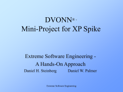 DVONN&copy; - Mini-Project for XP Spike