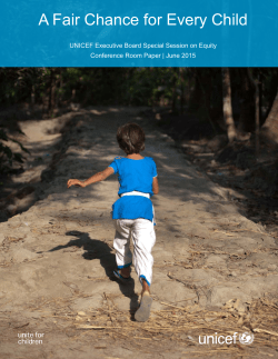 A Fair Chance for Every Child