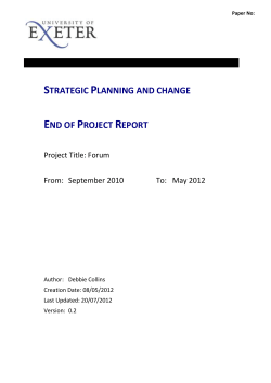 Scope, Objectives, and Approach