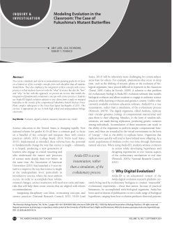 Modeling Evolution in the Classroom