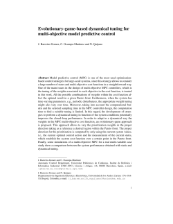 Evolutionary-game-based dynamical tuning for multi