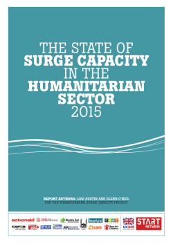 The State of Surge Capacity in the Humanitarian Sector