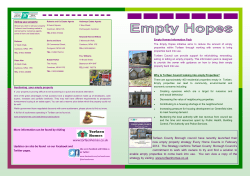 Empty Hopes Information Pack - Torfaen County Borough Council
