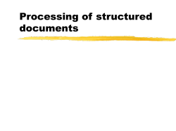 Processing of structured documents