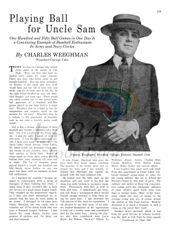 Playing Ball for Uncle Sam