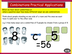 Practical applications of combinations Learn how to