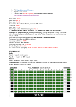 See Tickets Event Set Up Guide