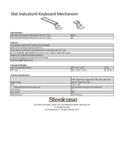 Dial Indicator6 Keyboard Mechanism