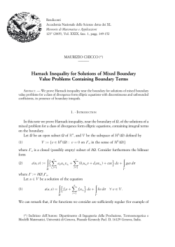 Harnack Inequality for Solutions of Mixed Boundary