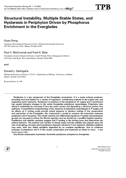Structural Instability, Multiple Stable States, and Hysteresis in