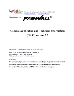 General Application and Technical Information (GATI) version 2.5