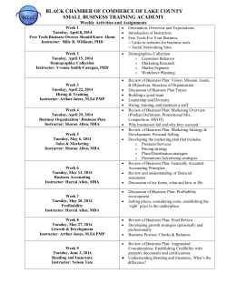 Entrepreneur - Black Chamber of Commerce of Lake County