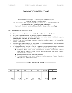 Make-up exam for those with conflict