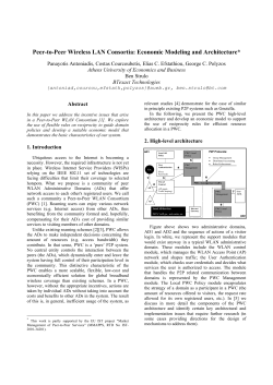 Peer-to-Peer Wireless LAN Consortia: Economic Modeling and