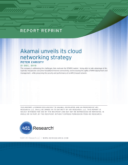 Akamai unveils its cloud networking strategy