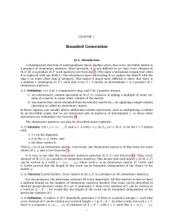 Bounded Generation