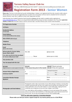 Torrens Valley Soccer Club Inc