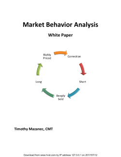 Market Behavior Analysis