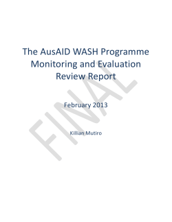 Outcome/ Effect Monitoring